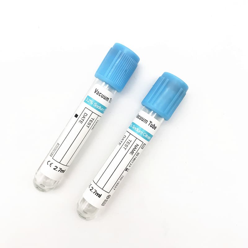Пробирка вакуумная для взятия венозной крови с антикоагулянтом цитратом натрия 3.2%, 13х75мм, 2.7мл, синяя крышка (100 шт)