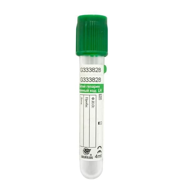 Пробирка Bodywin с Li-Heparin 4 мл ПЭТшт (упак 100 шт)